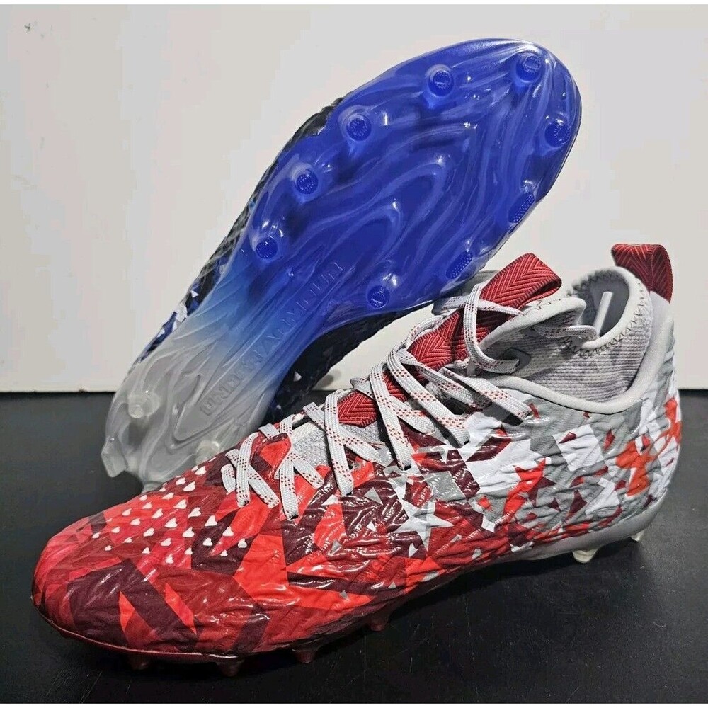 New Under Armour UA Spotlight Clone MC LE USA Football Cleats Men's Size 12